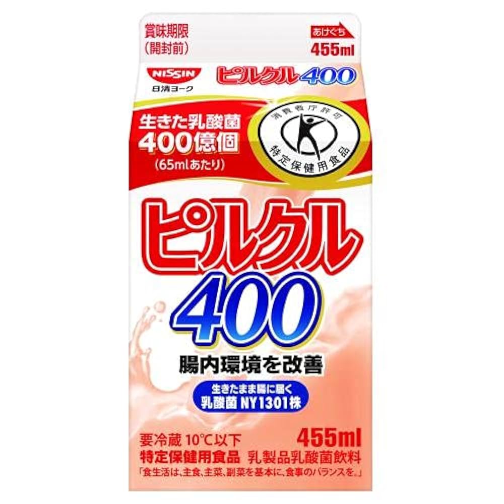 ぴるくるページ Amazon.co.jp: [冷蔵] 日清ヨーク ピルクル400 10P 65ml×10