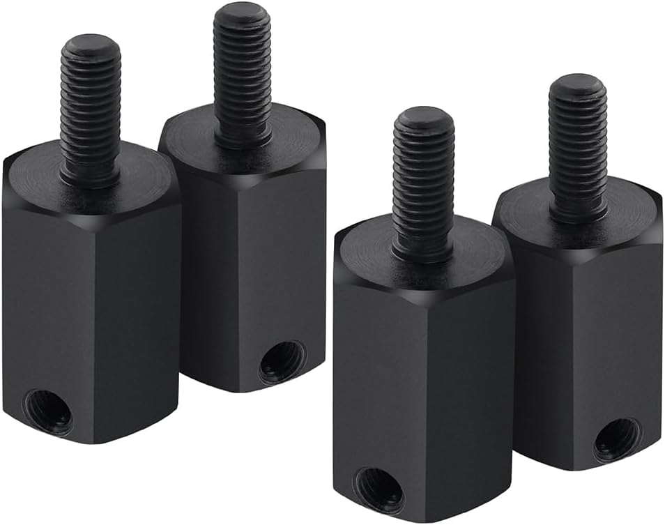 RCLIONS Steel RC Wheels Hubs Hex +20mm Extended Wheel Spacers for AXIAL SCX6 Upgrades 1/6th RC Crawler Car Parts