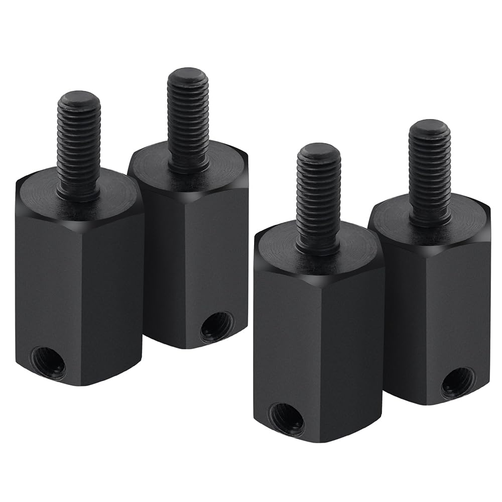 RCLIONS Steel RC Wheels Hubs Hex +20mm Extended Wheel Spacers for AXIAL SCX6 Upgrades 1/6th RC Crawler Car Parts