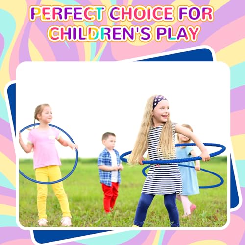 image for Shappy 6 Pcs Exercise Hoop Detachable Adjustable Plastic Toy Playgroun