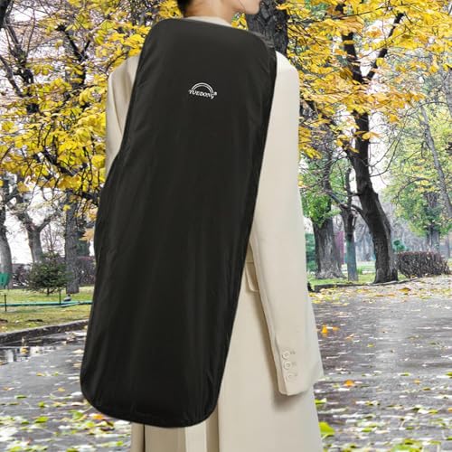 Colaxi Violin Case Rain Cover Dustproof Musical Instrument Guard Organizer Pouch Violin Case Raincoat for Performing Show, Rectangle Black - Thumbnail 6