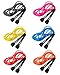Garage Fit 9' Adjustable PVC Jump Rope for Cardio Fitness - Versatile Jump Rope for Both Kids and Adults - Great Jump Rope for Exercise (Bundle of All six Colors)