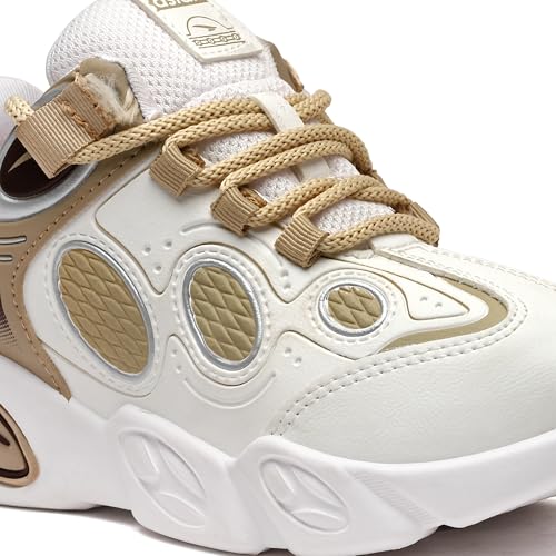 Image of ASIAN Kids VISION-01 Stylish Casual Chunky Sneakers with Laces for Boys, Trendy and Comfortable Shoes Perfect, Walking, and Outdoor Play, Lightweight and Durable Design Suitable for Kids