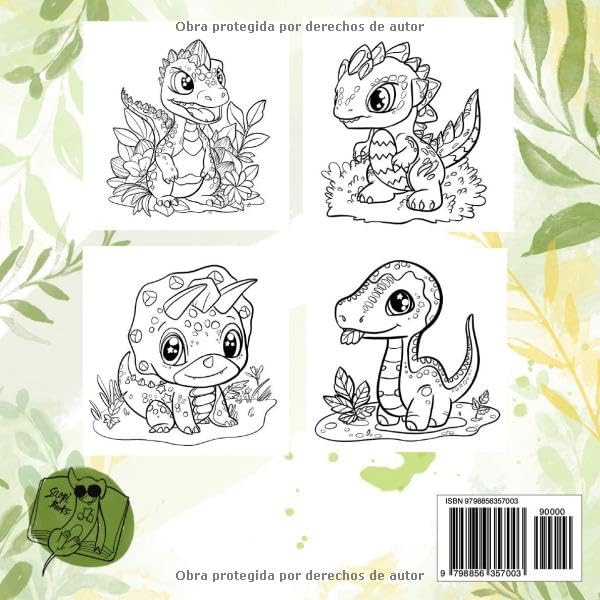 Miniatura 2 de Dinosaurios Libro Para Colorear Aventuras Dinosaurias. Para niñas y niños de 4 a 12 años (Spanish Edition)