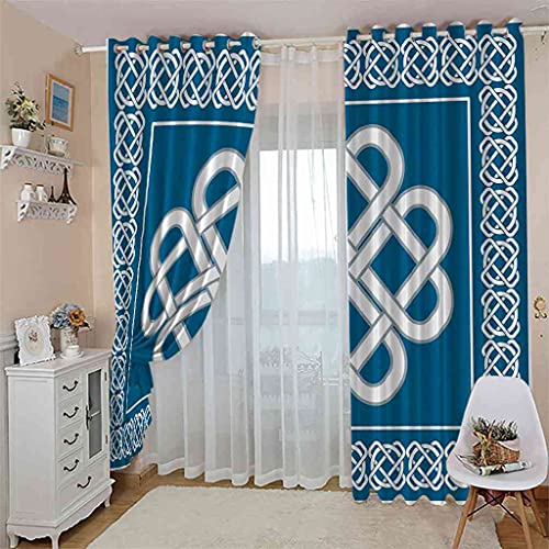 Rideaux chambre enfant nœud bleu art 3D pour des nuits paisibles - 4