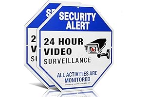 Sheenwang Security Signs for Yard with Stake