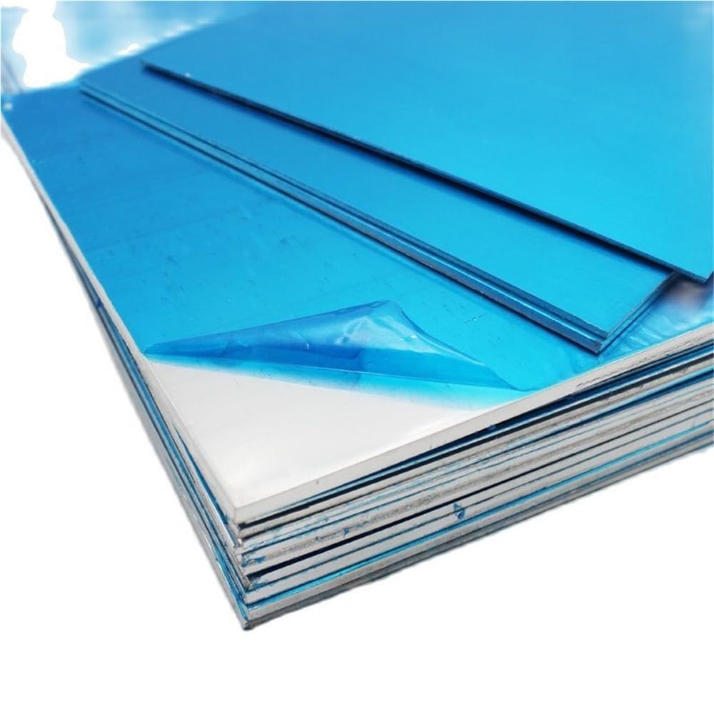 1PC Polished 1060 Aluminum Foil Sheet - Lightweight Silver Aluminum Board for Automotive and Applications(0.5X500X500mm)