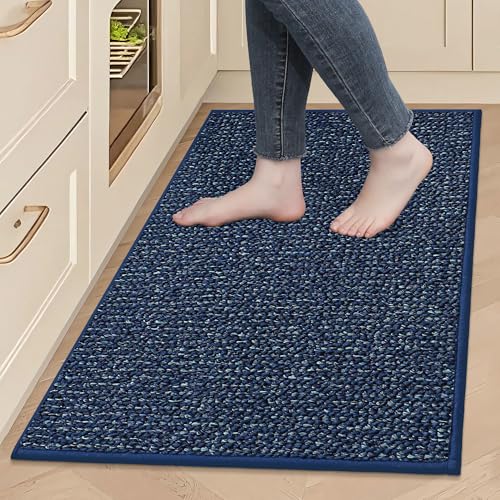 BEQHAUSE Kitchen Rug 24x36 Blue