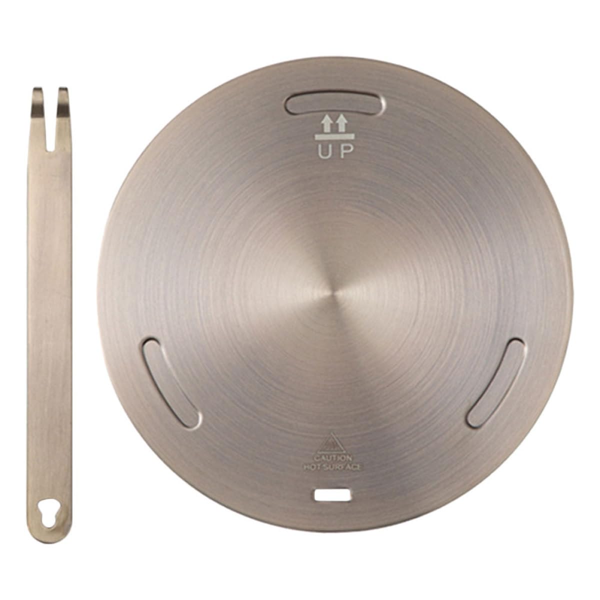 Tofficu Difusor de Calor para Estufa de Gas y Cocina Inducción, Placa Adaptadora de Acero Inoxidable 20 Cm Color Rosa Dorado, Disco de Inducción para Utensilios de Cocina Compatible Ollas