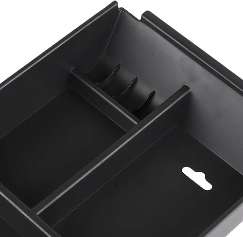 Miniatura 8 de SCITOO Bandeja organizadora de inserción de consola central negra automática de repuesto para Ford 2009-2014 para Ford F-150 Cubierta de consola