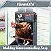 FarmLite Automatic Chicken Coop Door Opener | Non-Battery Powered Automatic Chicken Door | Automatic Coop Door with Timer and Light Sensor | USA Brand
