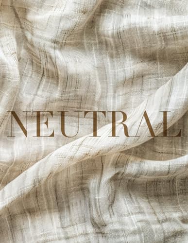Neutral Aesthetics: Oversized Beige Decorative Book for Display and Stacking, Coffee Table Beauty, Modern Minimalist Design, Numbered Dot Grid Pages for Notes, Doodles & More