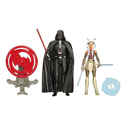 Star Wars Rebels 3,75-tums Space Mission Darth Vader och Ahsoka Tano-figur (2 stycken)