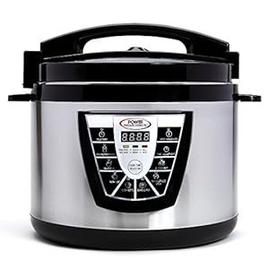 Power Pressure Cooker XL XL 10-Quart Electric Pressure, Slow, Rice Cooker, Steamer & More, 7 One-Touch Programs, Silver