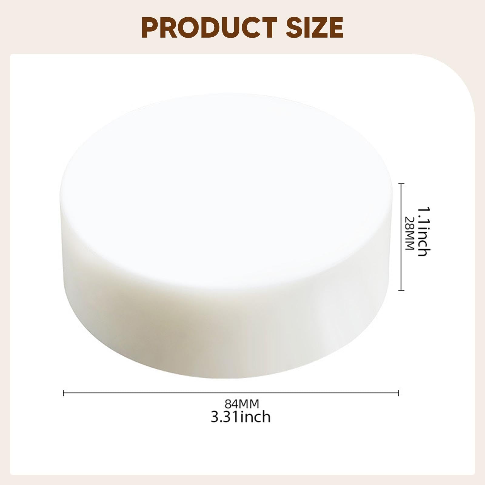 2 Pezzi Banco Battuta Tondo Nylon Blocco Anello Strumento Gioielleria Modellatura Appiattimento Piastra Artigianale Resistente Adatto per Laboratorio