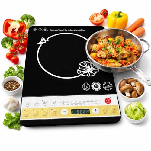 Image of DRUMSTONE ( 2026 Brings 5 Years Warranty ) 2000W Induction Cooktop with Auto Shut-Off & Timer | Fast Heating Electric Stove | Portable Single Burner for Kitchen, Hostel & Travel Use