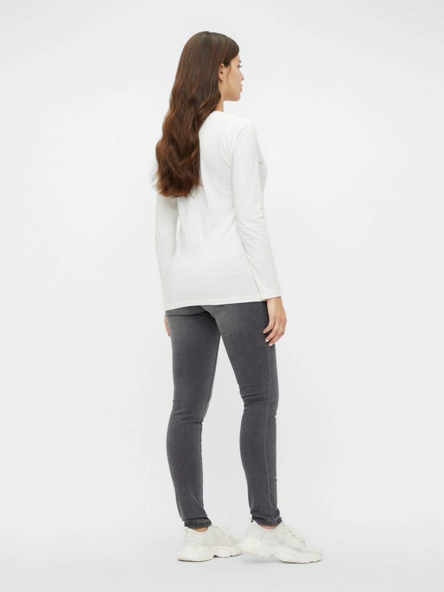 MAMALICIOUS Women's Mllola Slim Grey Jeans A. Noos Maternity Trousers