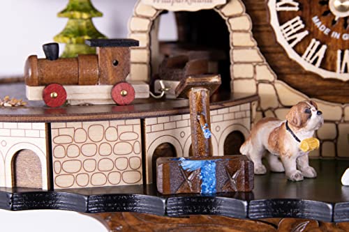 Cuckoo Palace 18110 QMT HG Cuckoo Clock Deer Park Mill Station Chalet-Style 33Cm Quartz-Movement thumb #6