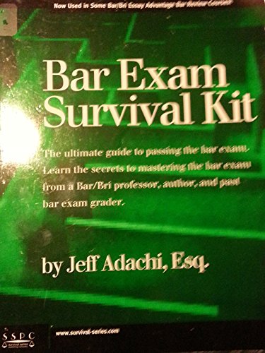 The Bar Exam Survival Kit 1882278011 Book Cover