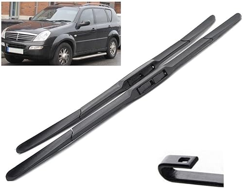 Escobillas de limpiaparabrisas delantero compatibles con Ssangyong Rexton MK1 2002-2017 parabrisas parabrisas ventana coche lluvia cepillos 20