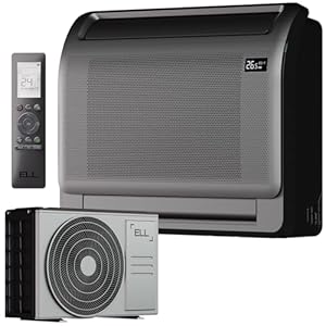 Solid Split Klimaanlage 9000 BTU-Kühlung & 13000 BTU-Heizung, 23 dB, leises Wandklimagerät für 120 m², Kühlen A+++/ Heizen A++, Wi-Fi App Steuerung, Frostschutz, Selbstreinigung & modern