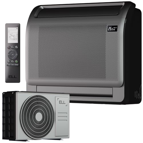 ELL Solid Split Klimaanlage 9000 BTU-Kühlung & 13000 BTU-Heizung, 23 dB, leises Wandklimagerät für 120 m², Kühlen A+++/ Heizen A++, Wi-Fi App...