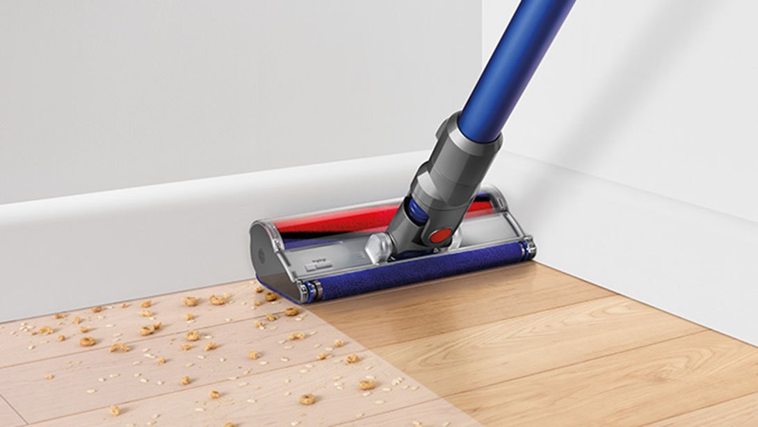 Dyson 966489–01 miękka głowica czyszcząca, czerwona/fioletowa