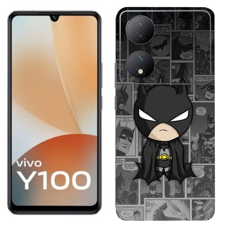 OggyBaba Comice Batman Skin Back Protector Film Ultra Thin Scratch Resistant Vinyl (Not Case and Cover) for Vivo Y100 OggyBaba Comice Batman Skin Back Protector Film Ultra Thin Scratch Resistant Vinyl (Not Case and Cover) for Vivo Y100