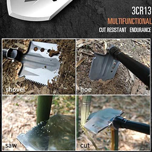 Mempa Multi-Purpose Folding Shovel Ultimate Survival Tool (Black Suit) - Thumbnail 4