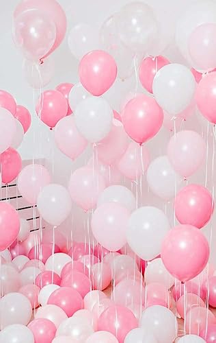 Miniatura 3 de Treasures Gifted Globos de color rosa claro macarrón, globos rosa pastel, globos rosa bebé de 12 pulgadas, globos rosa rubor, globos rosas grandes,
