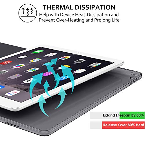 Image of DuraSafe Cases For iPad 7.9 Inch Mini 3 2 1 Generation [iPad Mini 3rd 2nd 1st ] A1599 A1489 A1432 MGNV2HN /A MGYE2HN /A MGNR2HN /A ME277HN /A MD528HN /AiPad Cover with Translucent Frosted Hard Back - Black