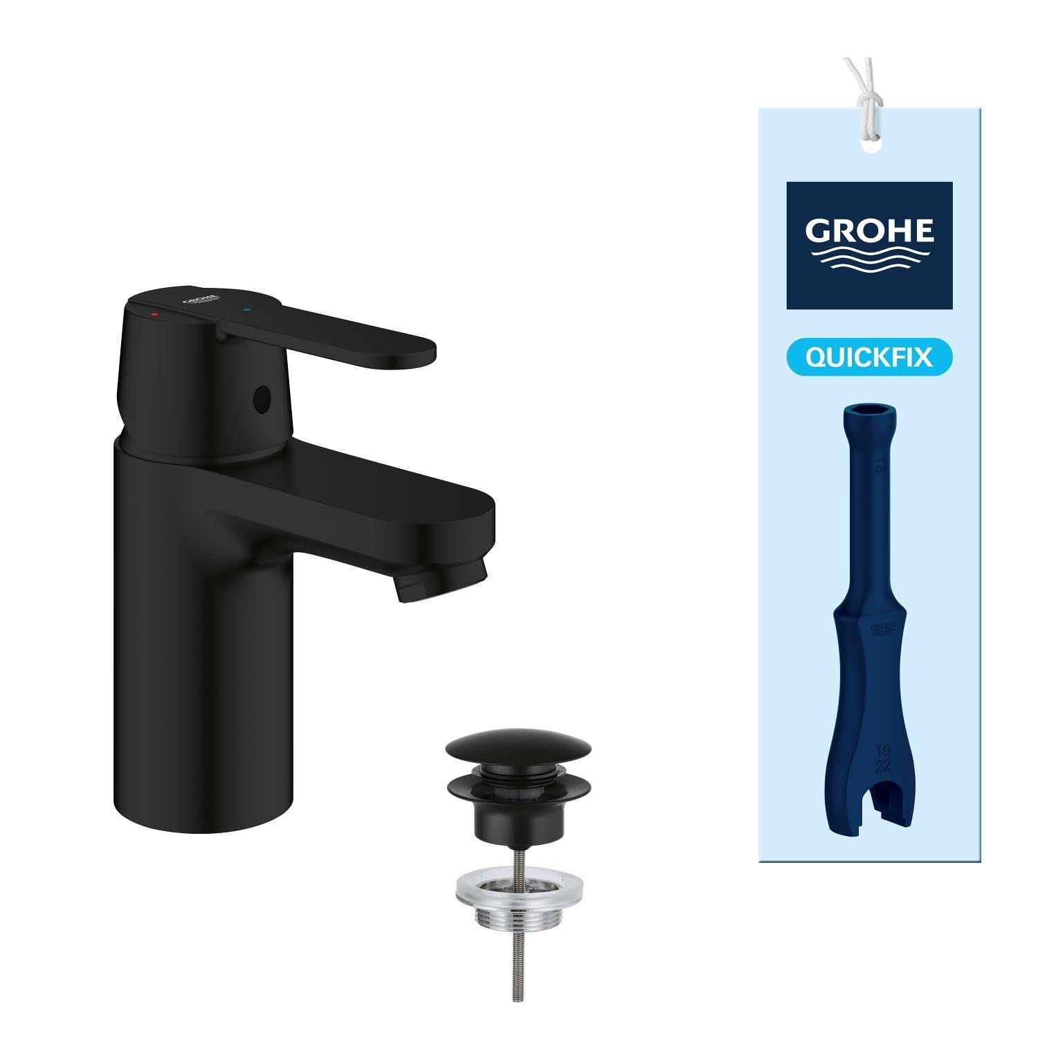Mitigeur de salle de bains GROHE Get noir mat pour moderniser votre vasque