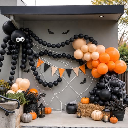 Image of Halloween Link Balloons Spider Balloon Garland Halloween Party Decorations