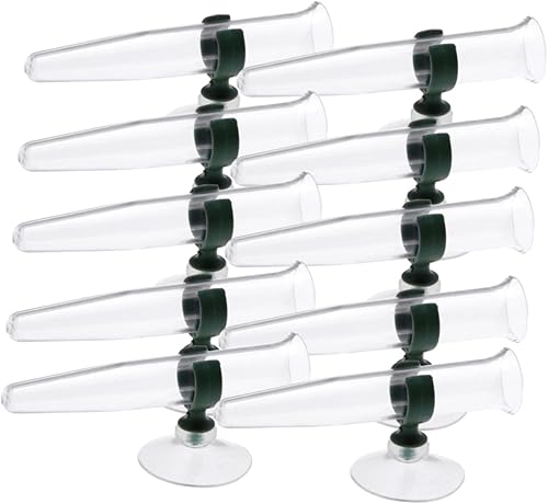 COHEALI 16 piezas de tubo de plantación de plástico jarrones de plástico jarra de agua contenedores de agua soporte de ramo tubo de agua floral