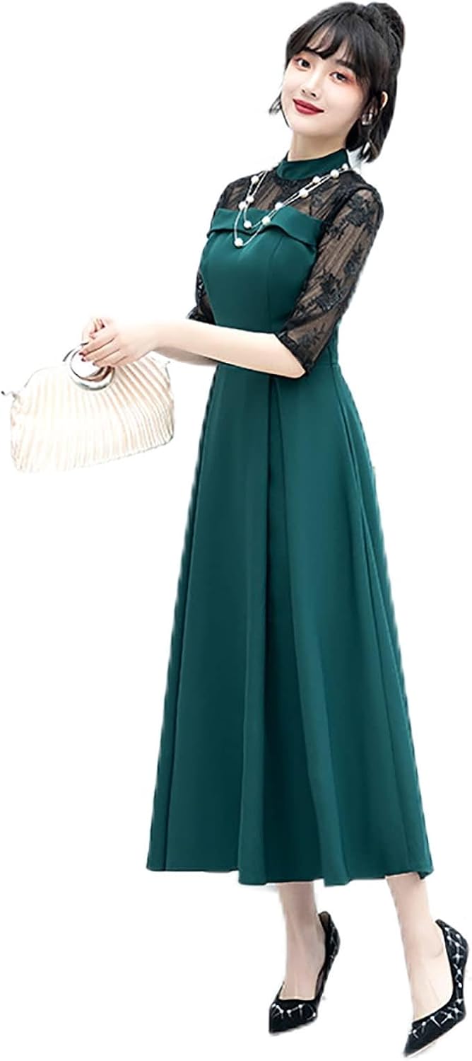 ハイネック ブライドメイド ドレス 通販 結婚式 ブライズメイド ドレス ロングドレス 演奏会 ピアノ 発表会 ミモレ丈 結婚式 母親 ドレス  オープンショルダー ハイネック 肩だし 体型カバー | LINEブランドカタログ パーティードレス ワンピース 20代 30代 結婚式 花嫁 ... [iBSTETES] ワンピース ネックレス付き 2点セットレディース パーティードレス 結婚式 ハイネック マキシ丈ドレス ロング