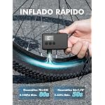GPUTEK Inflador Electrico Bicicleta 120 PSI Mini Bomba de Aire, Manómetro