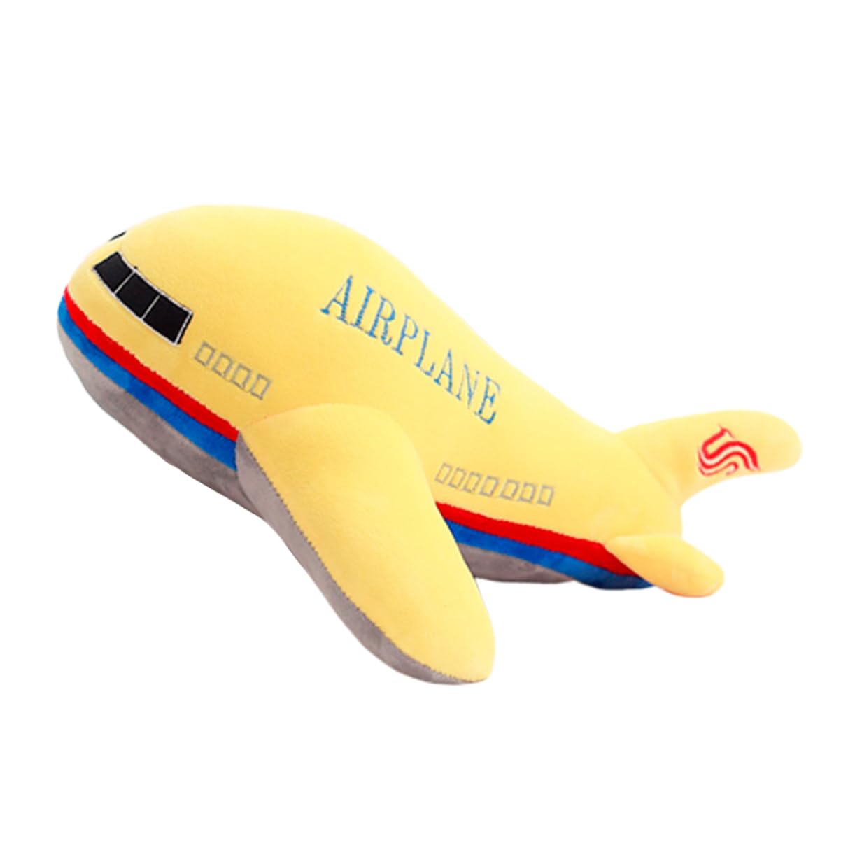 Peluche Avión Gigante De 40 Cm – Almohada Suave De Felpa Azul, Perfecta Para Dormir, Decorar O Abrazar En Casa O En El Coche