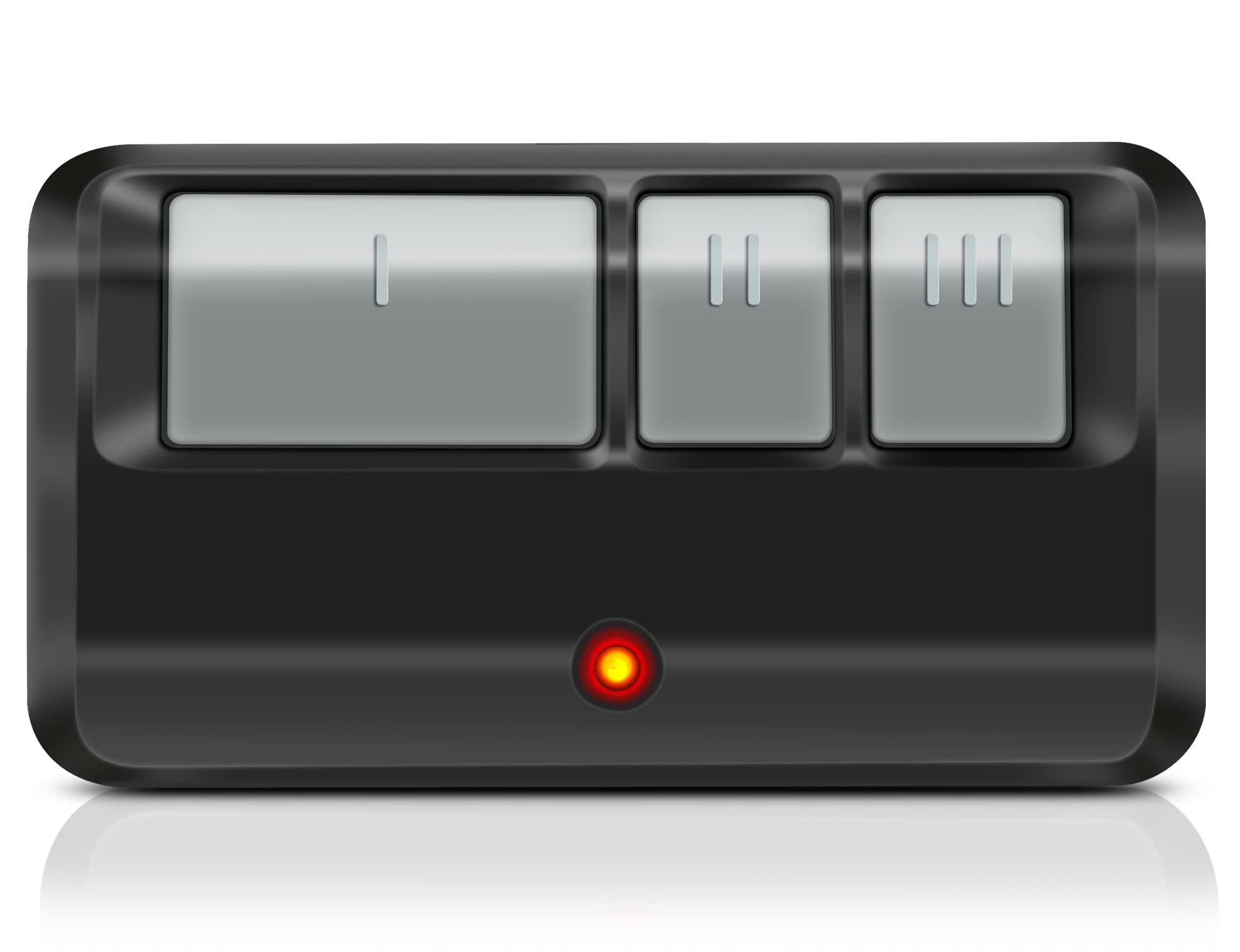 Garage Door Opener Remote Replacement for 893Max, CreaCity 3-Button Remote for LiftMaster Chamberlain Craftsman Garage Door Openers with Green Orange Red Purple Yellow Learn Button 1 Pack