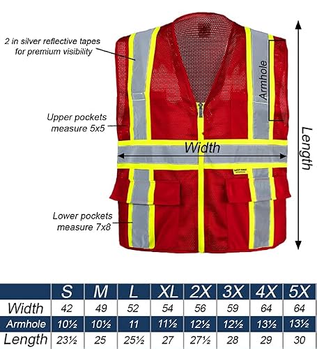 Safety Depot Mp40-Bk Professional Black Mesh Vest (Xl) #TOP5