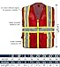 Safety Depot MP40 PROFESSIONAL RED MESH VEST (MEDIUM)