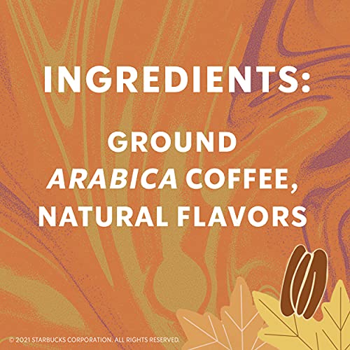 Starbucks Flavored Ground Coffee — Light Roast Coffee — Maple Pecan — Fall Limited Edition — 6 Bags (11 Oz) #TOP4