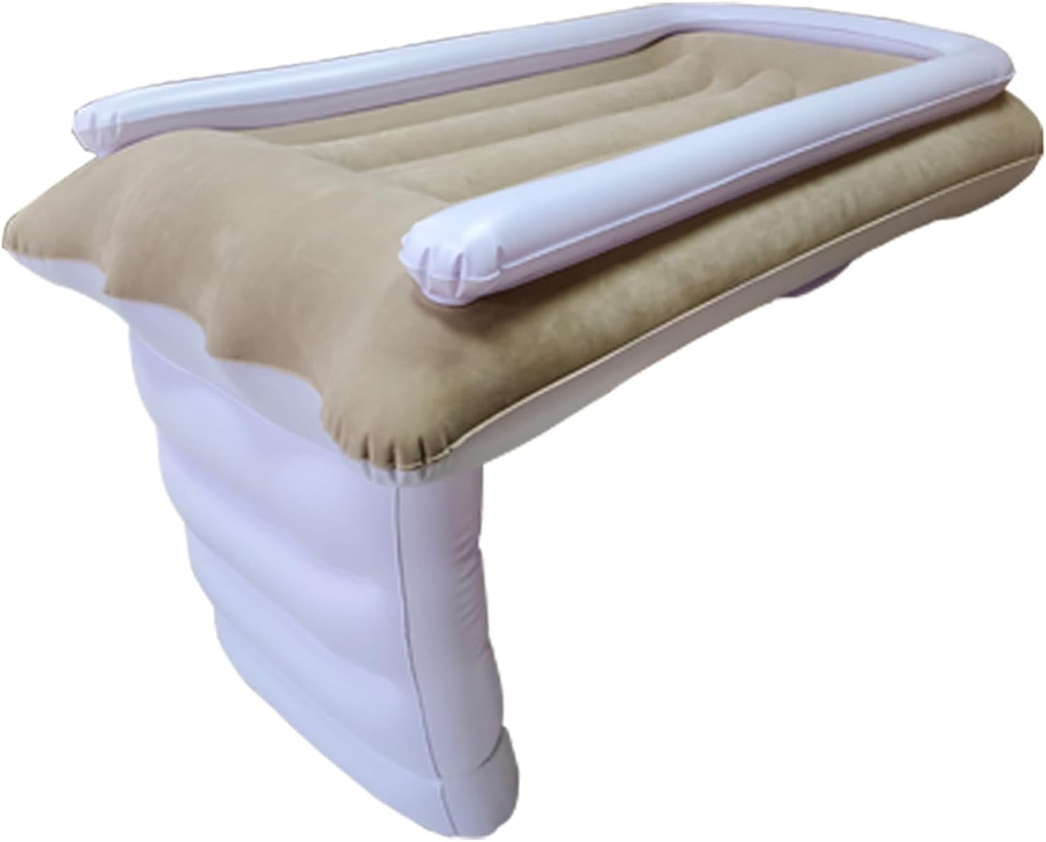 Inflatable Toddler Bed, Soft Portable Blow up Toddler Air Mattress with Adjustable Belt, Air Leakproof Kids Bed Airplane for Travel Flights.