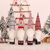 dizi 46 Adecuado para botellas de vino estándar. Diseño de barba larga blanca, añade un toque fantasía y mágico a tu decoración de vacaciones.