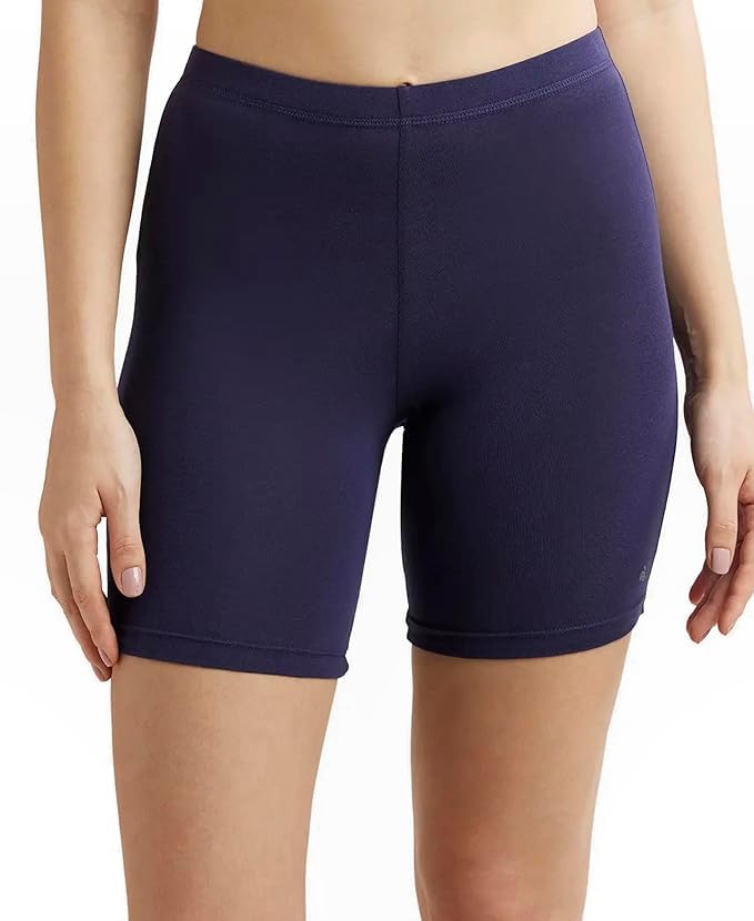 Jockey 1529 Women's High Coverage Super Combed Cotton Elastane Stretch Mid Waist Shorties with Concealed Waistband-picture-32