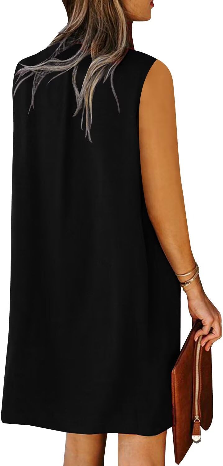 ANFTFH Women's Sleeveless Dresses 2026 V Neck Casual Trendy Dresses(S-2XL) - Image 3