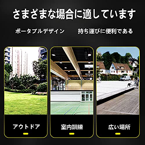 TIKALON バドミントン用ネット 練習用 折りたたみ バドミン