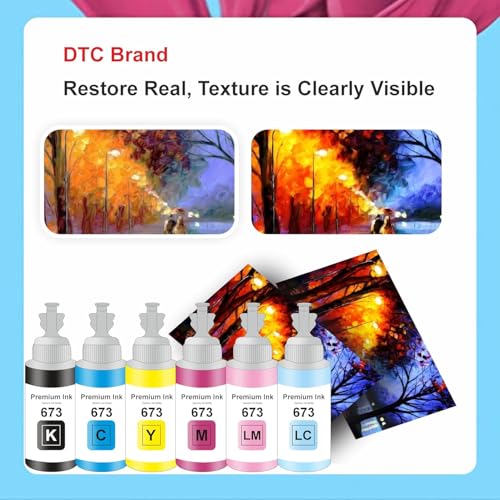 Image of Duplex DTC T673 Compatible Refill Ink for Epson L805, L800, L1800, L810, L850 Printer - Compatible Ink Bottle for Epson T673 Ink Code (T673 Magenta Ink 1 Pcs)