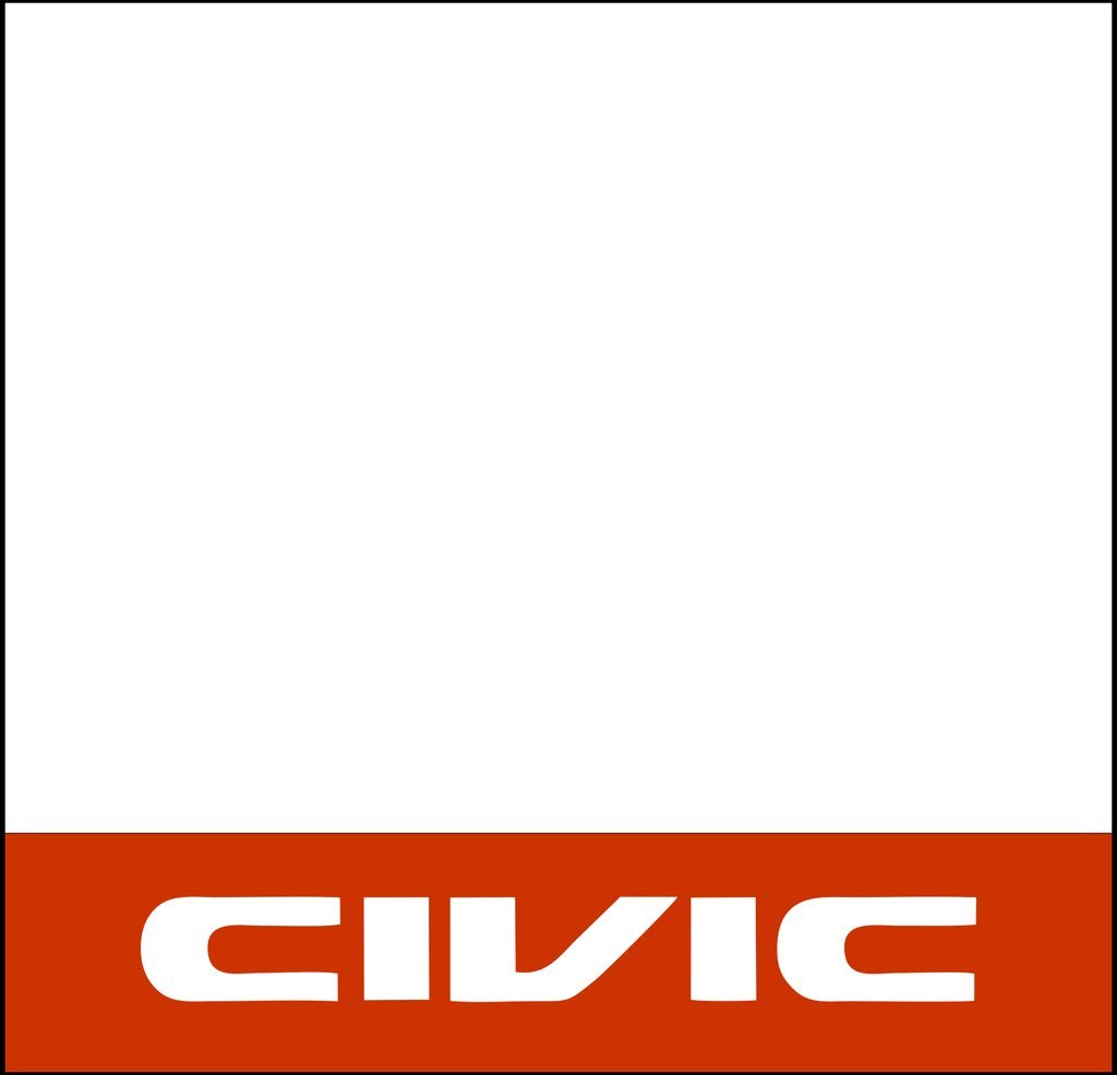 Racing style MAGNET track number plates JDM fits for Civic EF EK FD FA EM - No Numberr - 13"x13"