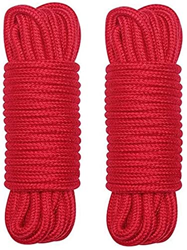 Corde de Corde en Coton Doux, 2 pièces 10 M / 8 MM Corde Tout Usage Corde Artisanale Corde torsadée en Coton épais Cover