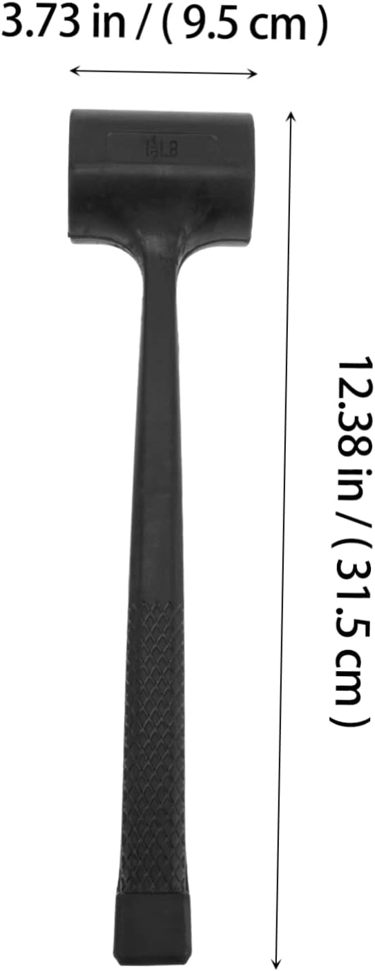 Generic 2pcs Non-slip Rubber Mallet for Flooring Installation Durable Tile Installation Hammers Heavy Duty for Woodworking Home Use